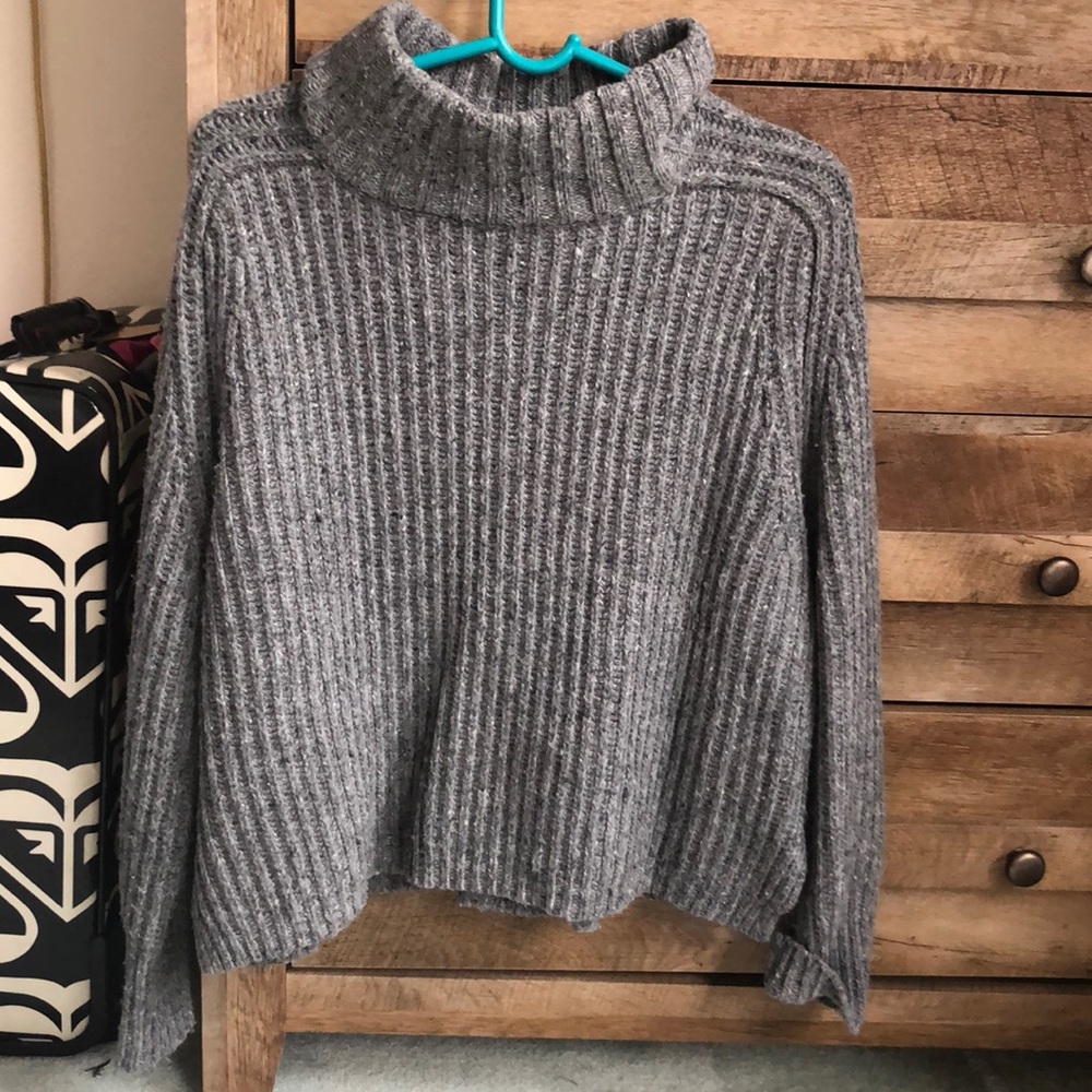 Grey Silence & Noise Turtle Neck Sweater